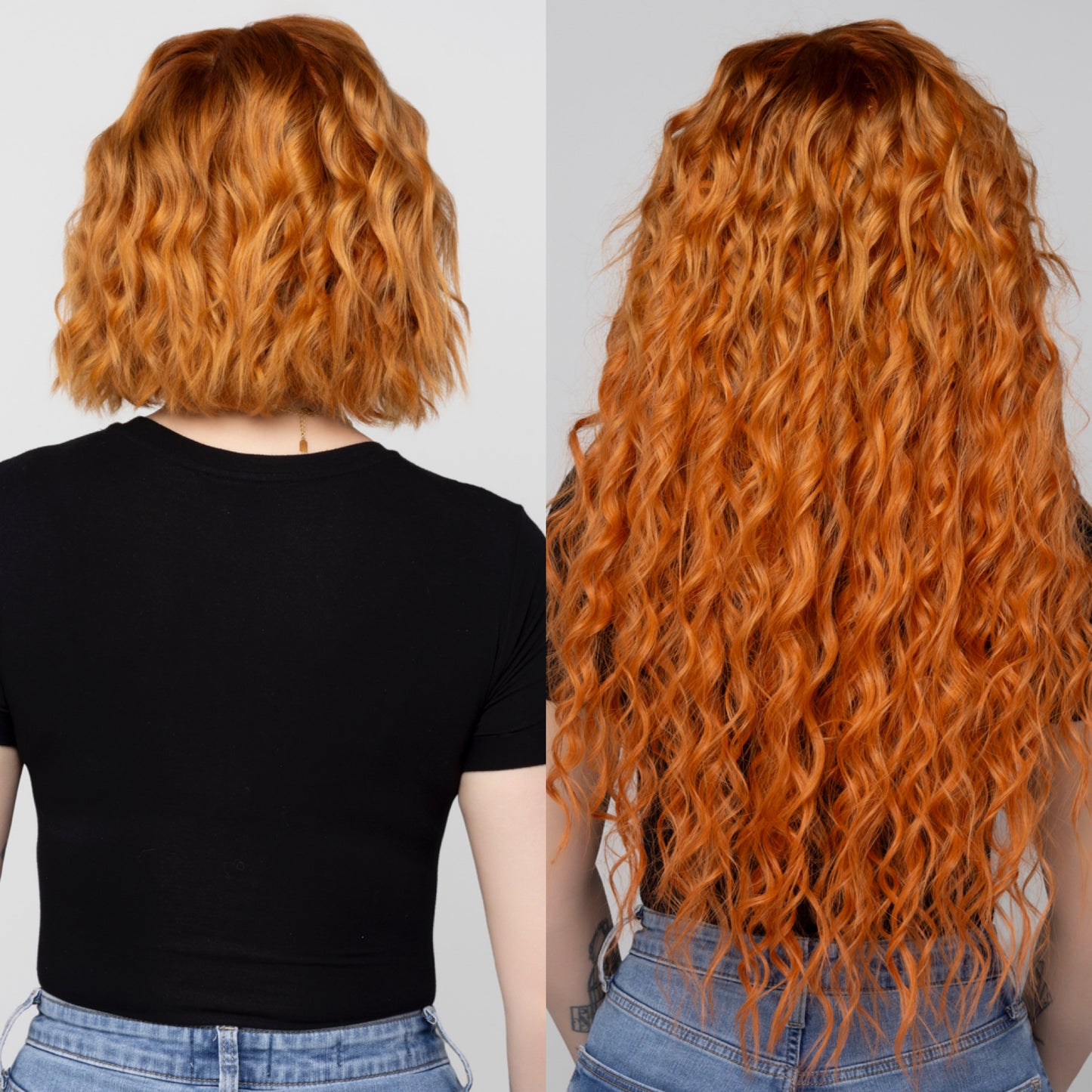 clip-in 22" #8 - amber glow