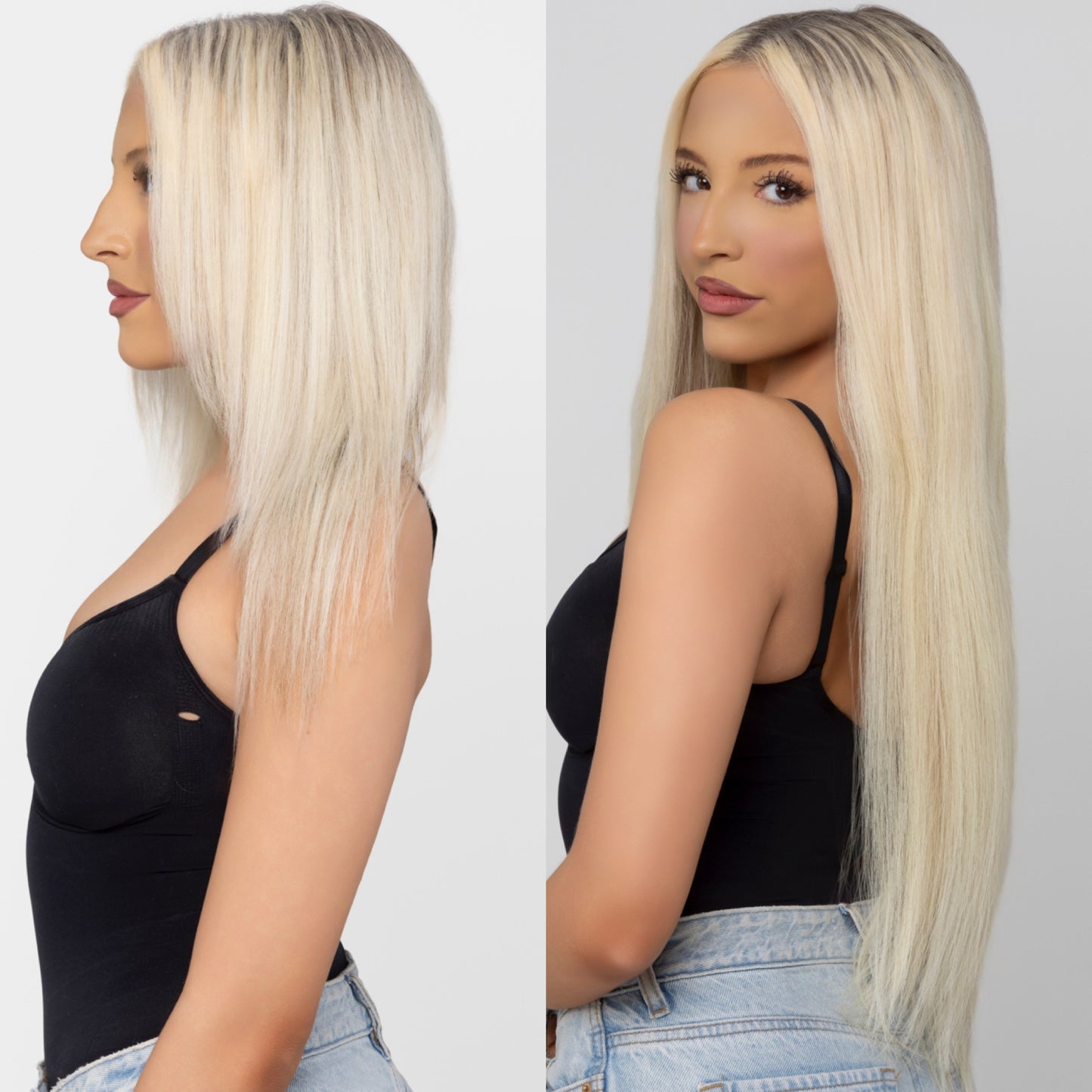 clip-in 22" #60- arctic pearl