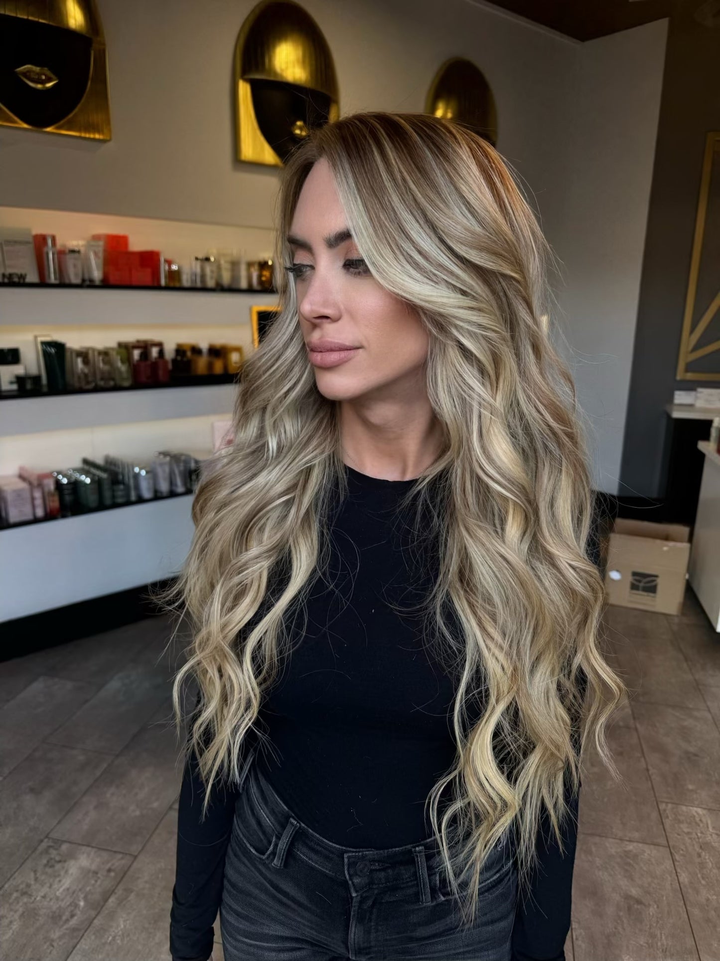 clip-in 22" R9- 9-9/22/60 - Amber wheat