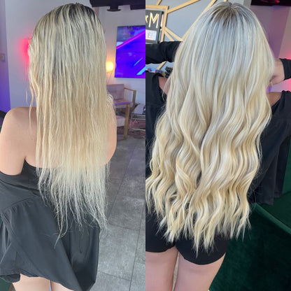 clip-in 22" #613 Lightest Golden Blonde